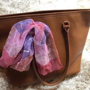 Large Camel Brown Tote Bag